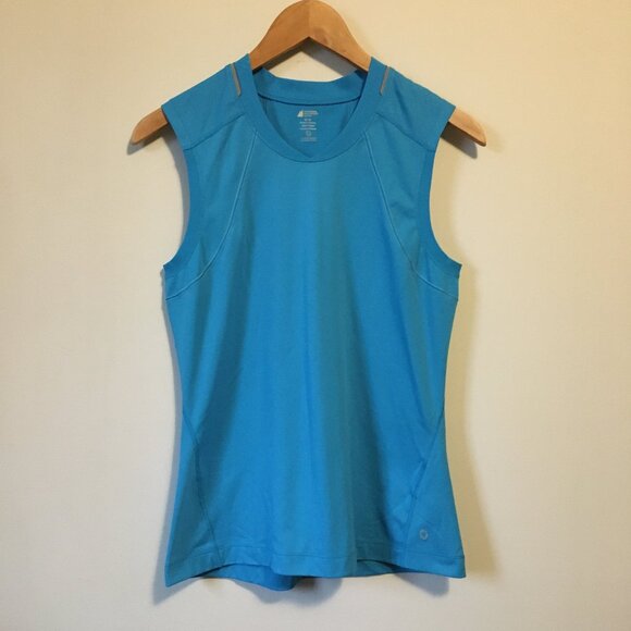 MEC Ocean Blue Sporty Muscle Shirt With Reflectors - Picture 1 of 15